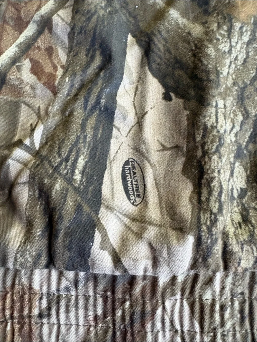 Outfitters Ridge boy M 8 realtree hardwoods camo zip up jacket quilted pockets